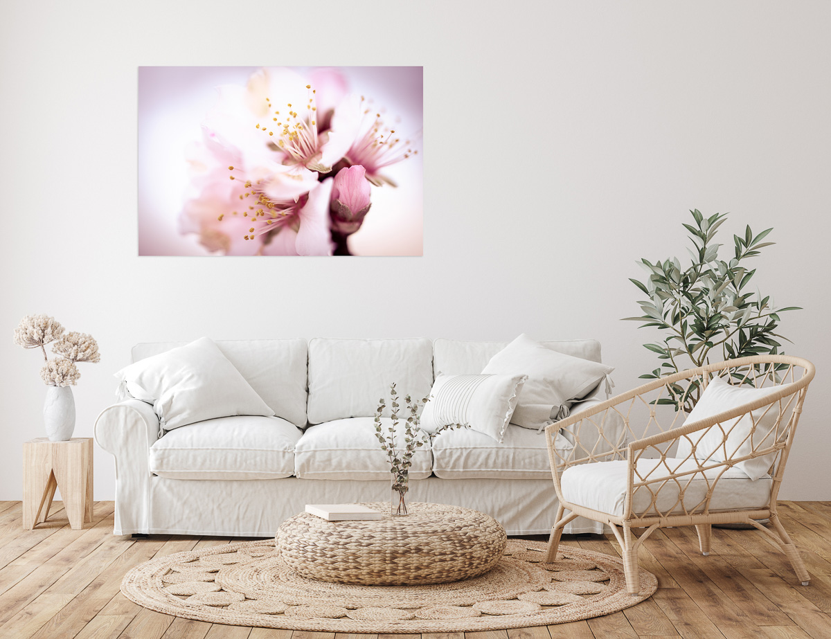 Farmhouse living room interior background, wall mockup, 3d rende